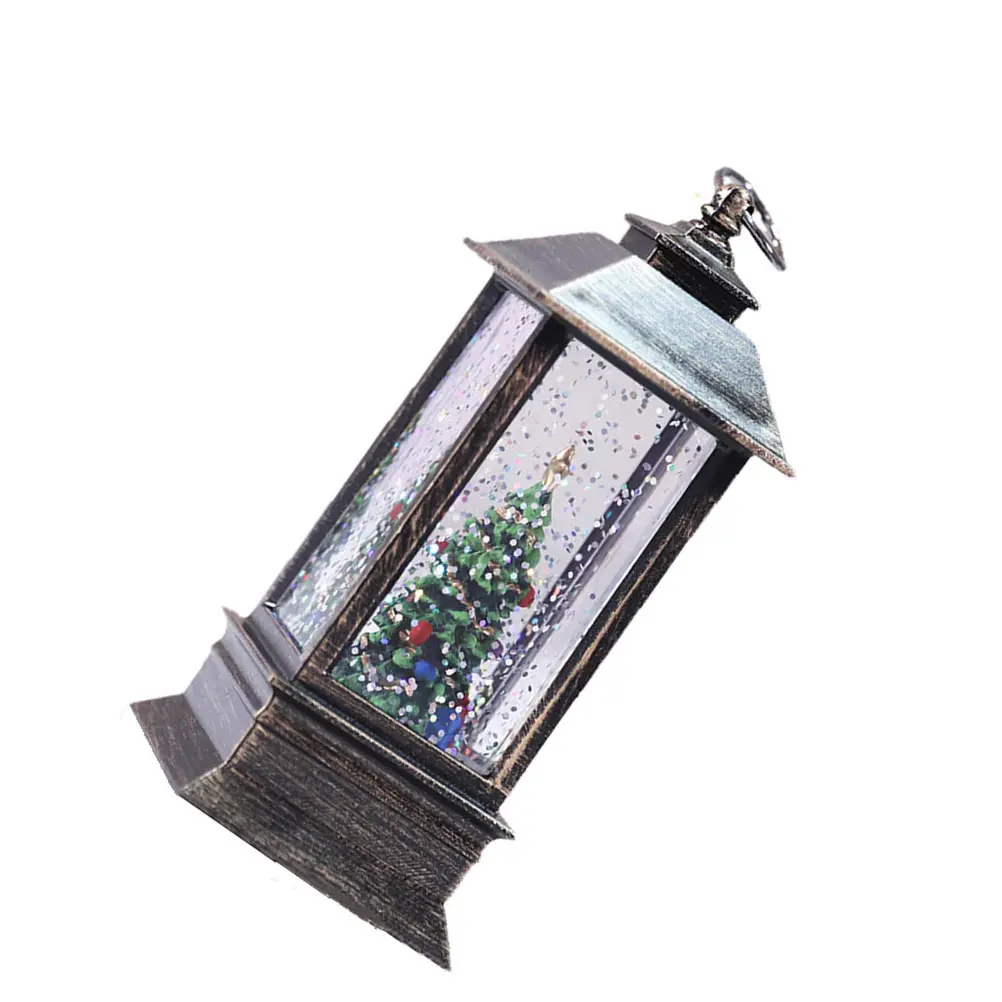 Christmas Light Ornaments Festive Decoration Mini Decorations Lanterns Portable Festival Lamp Tree