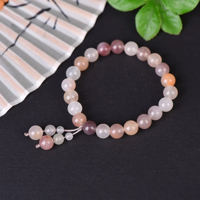 Natural Gold Silk Jade Violet with Gourd Seiko Bracelet Bracelet, Everything Goes Well, Men's and Women's Bracelets