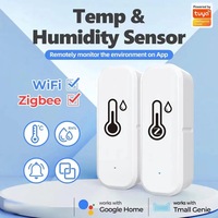 Tuya Graffiti WiFi Bluetooth Temperature and Humidity Sensor Detector Home Indoor Wireless Temperature and Humidity Sensor