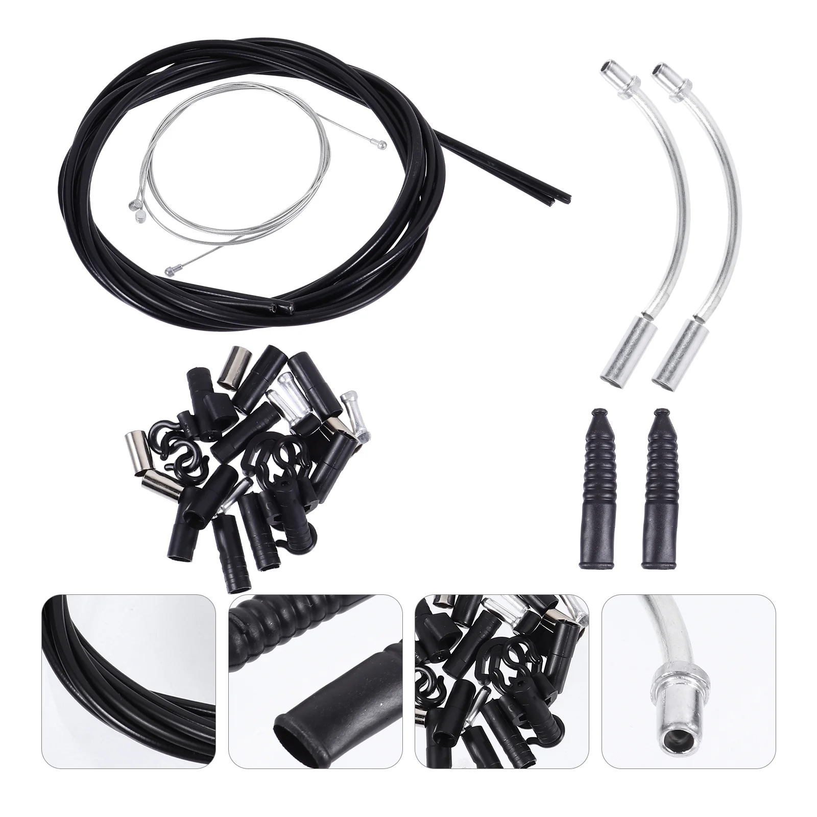 

1Set Bike Brake Cable Housing Heat Resistant Durable for Mountain Road Folding Bike Brake Line Kit Transmission Cable