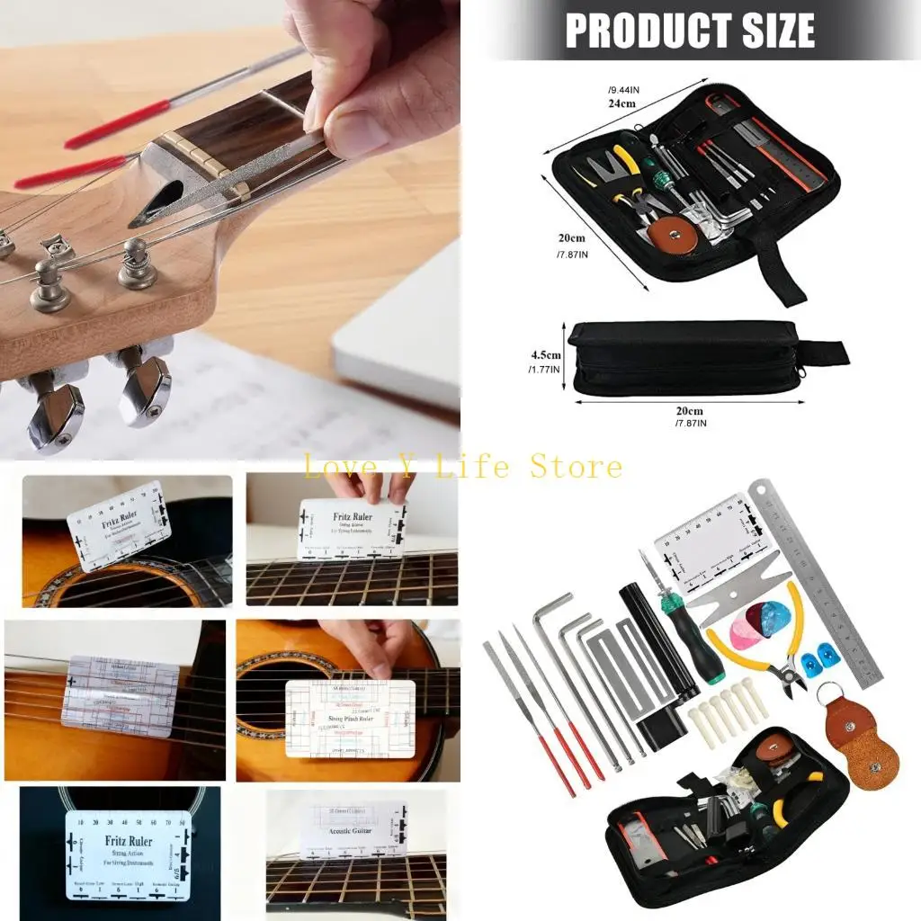 

L74C Comprehensive String Instrument Repair Including Guitar Specific Tool 28pcs