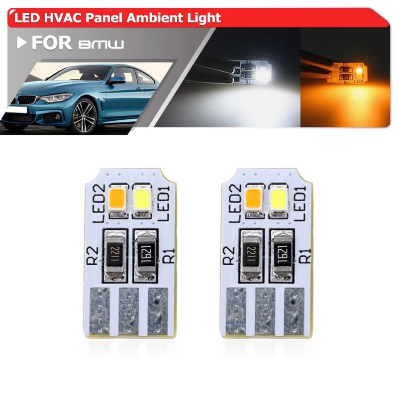 

LED Console Panel Ambient Light For BMW 3Series F34 LCI 4Series F32 F33 F36 LCI 2017-2020 Radio AC Control HVAC Panel Backlights