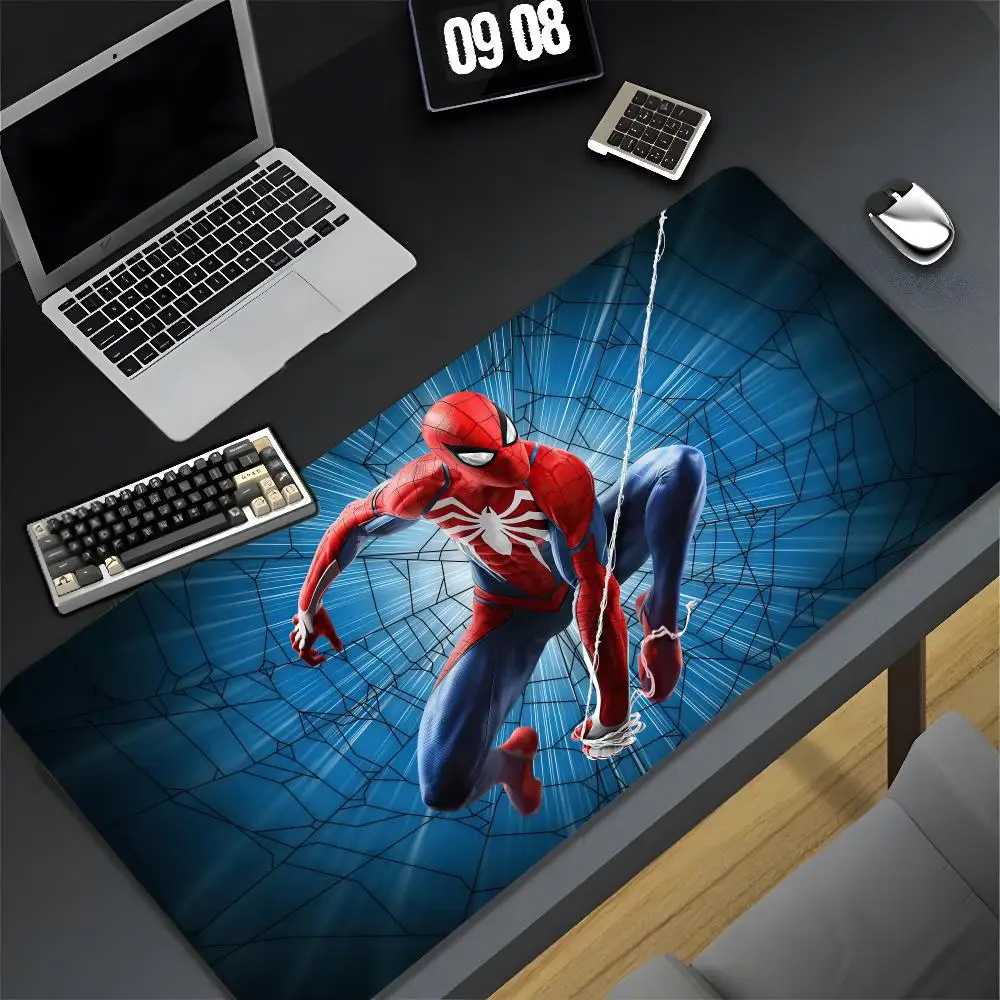 Spider Man Mouse Pad XXL Gamer Gaming PC Computer Otaku Locking Edge DIY Customized Photo Laptop Notebook Desk Mat