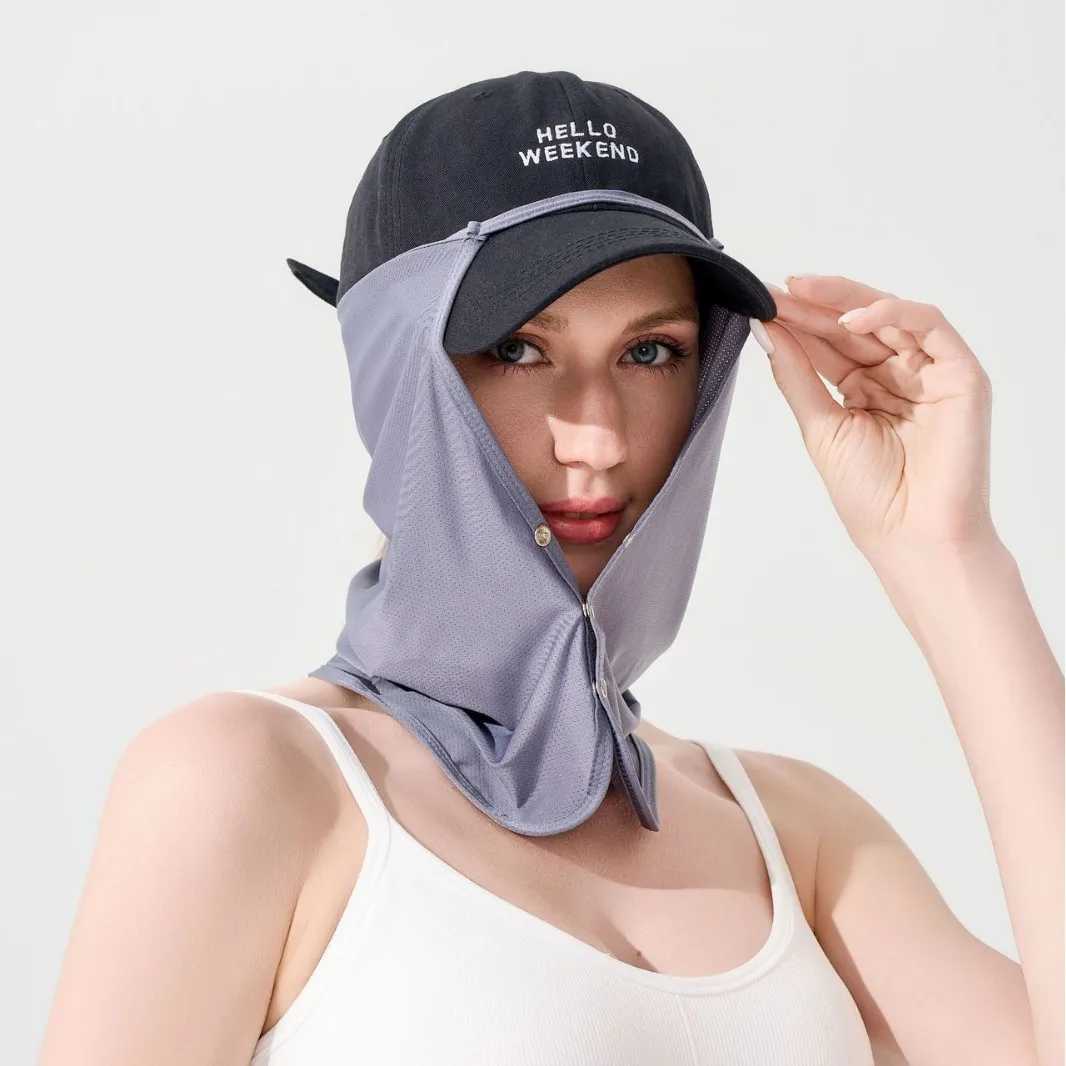 Sunshade Hat, Gauze, Sunshade Curtain, Summer Cycling, Golf, Fishing Mask, Breathable Enclosure Hat, Sunshade Curtain image 4