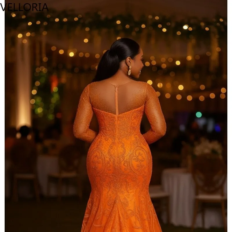 Formal Beaded Prom Dress Luxury Sweetheart Neckline Evening Gown Ruffled Shoulder Elegant Floor-Length Party Dress Customized