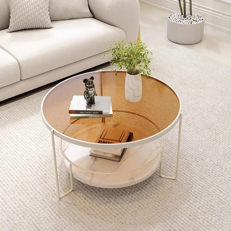hh-Luxury Simple Coffee Table Space Saving Vintage Premium Aesthetic Side Table Modern Nordic Table Desk Living Room Furniture*