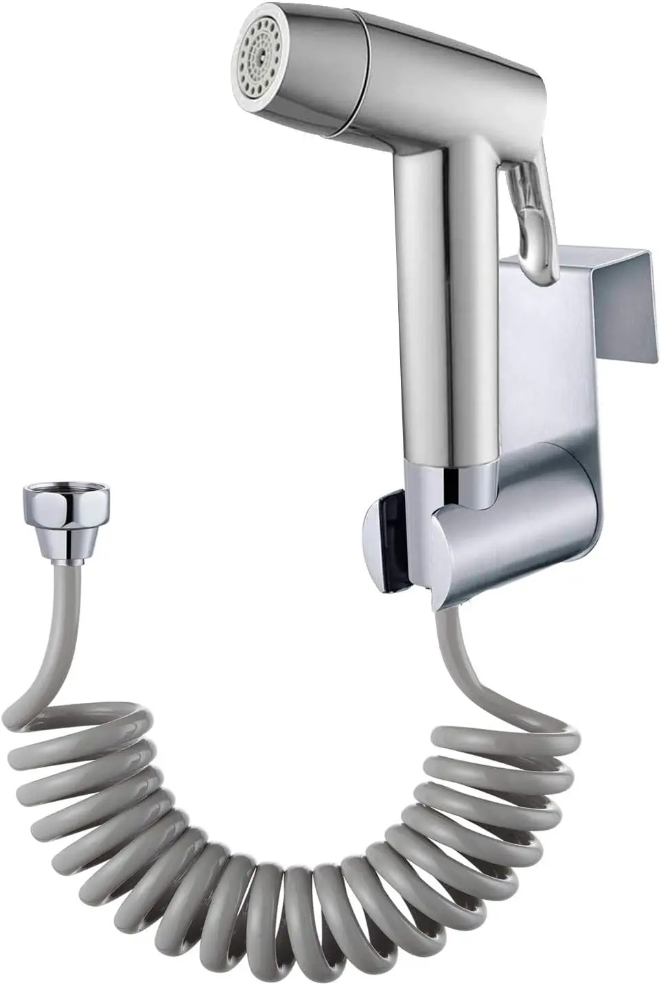 

Handheld Bidet Sprayer with 1.5m Spring Hose, Wall Bracket Set, Dual Mode for Toilet Cleaning, Pet Shower, Diaper Rinsing