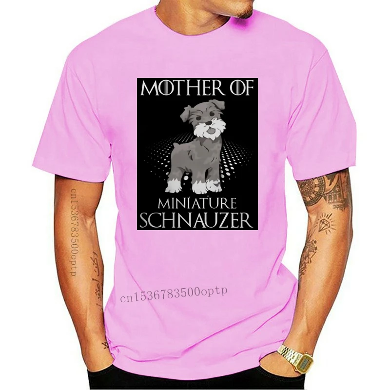 New Men T Shirt  Mother of Miniature Schnauzer  Women t-shirt