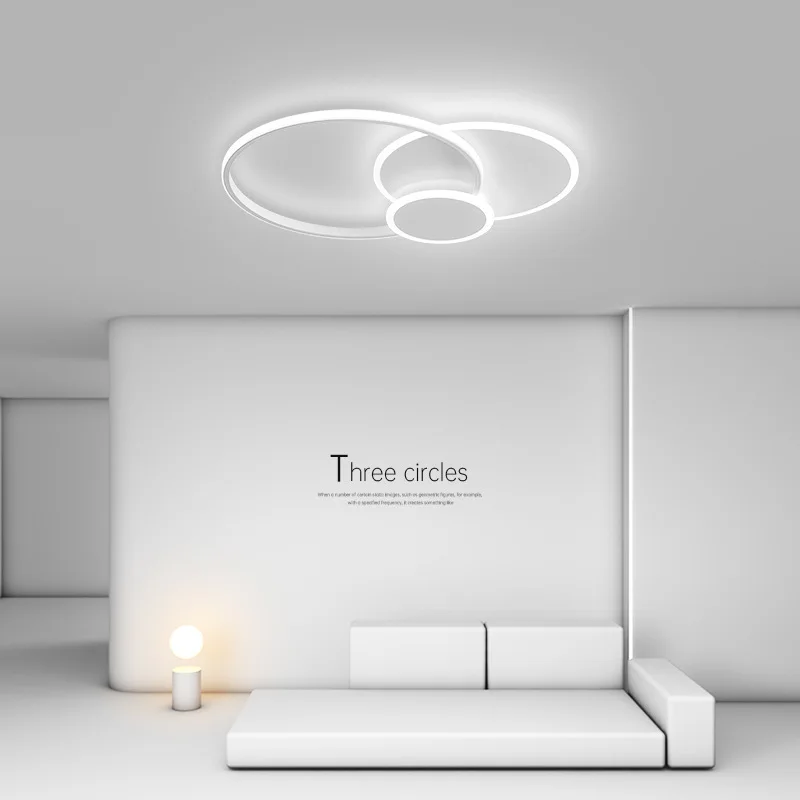 Lâmpadas de teto led para sala estar quarto estudo originalidade circular casa decorativa interior ultra fino luminária teto