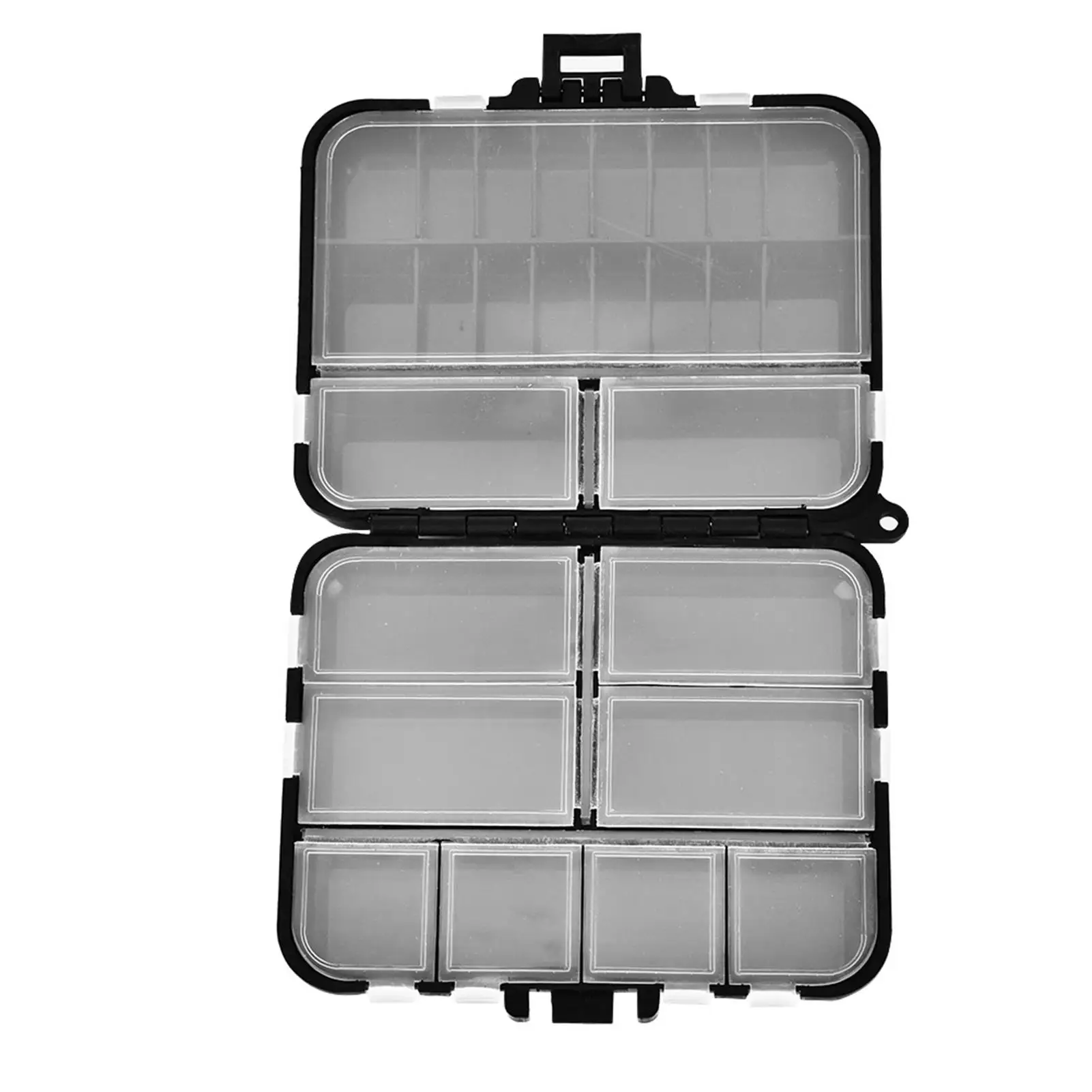 Waterproof Double Sided Fishing Tackle Box with Bait Lure Hooks Storage - Carp Fly Fishing Accessories, 8/18 Compartments