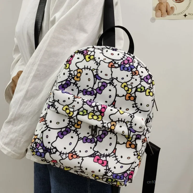 Sanrio Hello Kitty Full Printed Aesthetic Mini Backpacks Y2k Japanese Korean Style Cute Bags Women Small Shoulder Bag Girls Gift