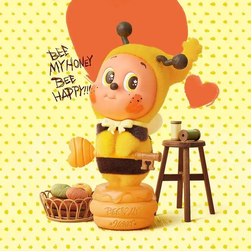 

POPMART Звездные люди, маленькая пчела, фигурка любви, слова, серия, модная милая игрушка для коллекции, украшение дома, подарок-сюрприз на складе