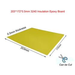 0.5mm Thickness 203*172mm For 3.2V 280Ah 320Ah 310Ah 105Ah Cells Protection Lifepo4 Battery Pack Insulation 3240 Epoxy Plate