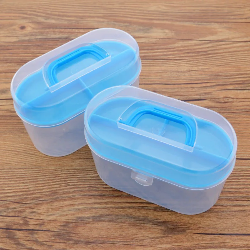 Plastic Transparent Storage Box For Sewing Embroidery Tools Organizer Case Nail Art Battery Screw Case Beads Container