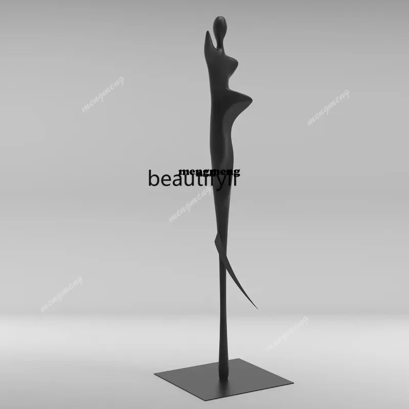 

VAbstract Frp Dance Character Living Room Soft Decoration Craft Ornament Light Luxury Floor OrnamentsN