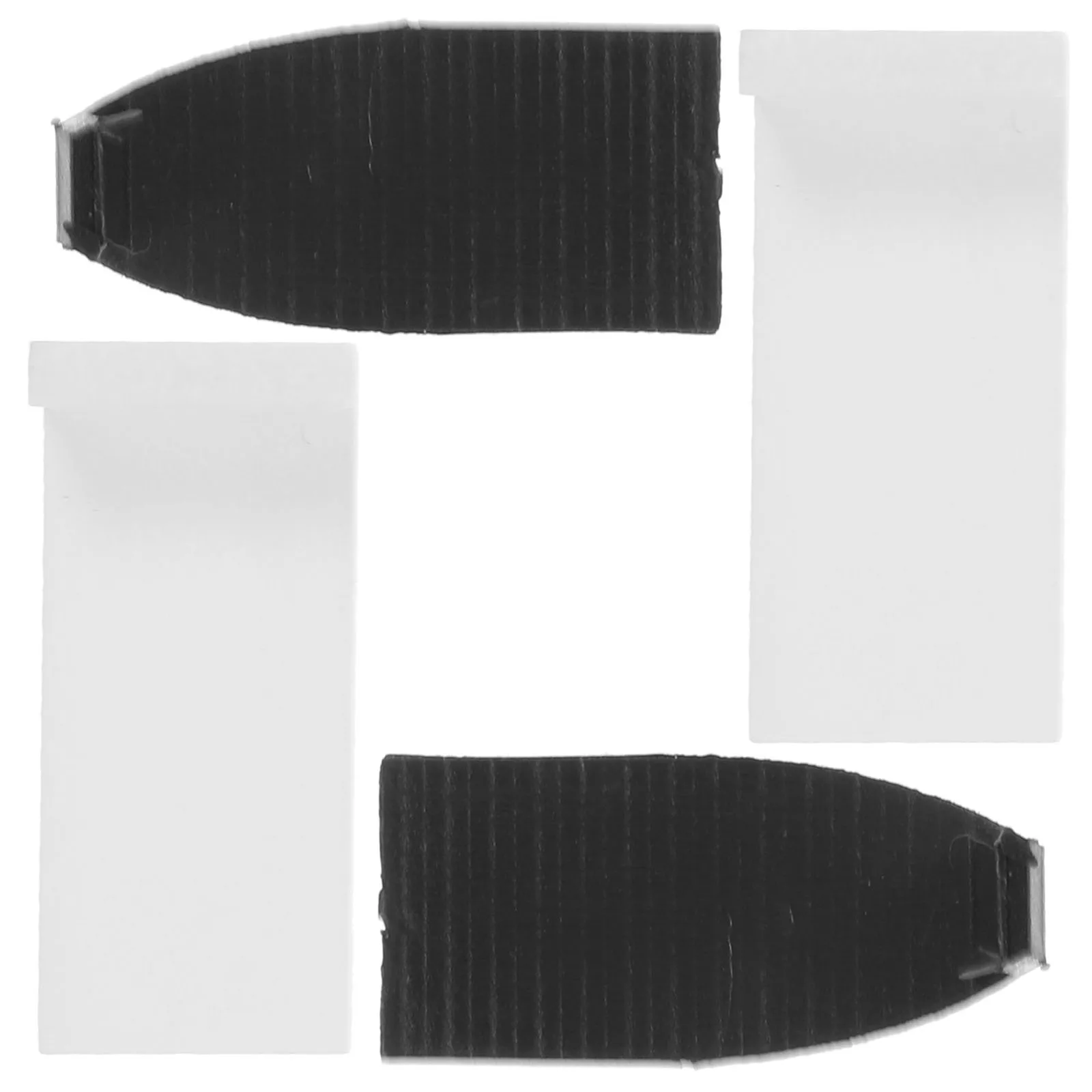 

4 Pcs Violin Bow Tip Fittings Plastic Components Black White Replacement Parts for Violin Bow Accessories Musicians Gifts String