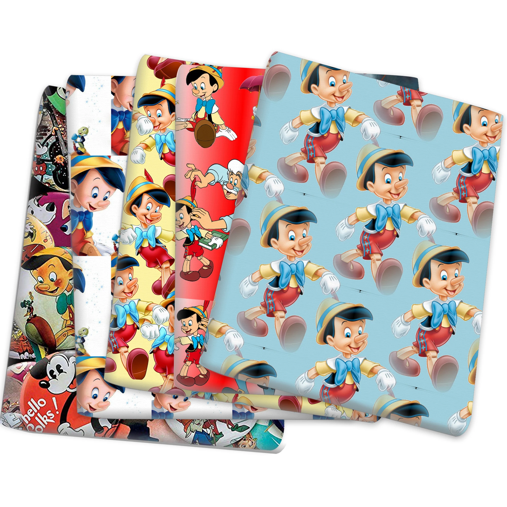 Disney Pinocchio 50*145cm Polyester Cotton Fabric Sewing Quilting Fabric Needlework Material DIY Handmade