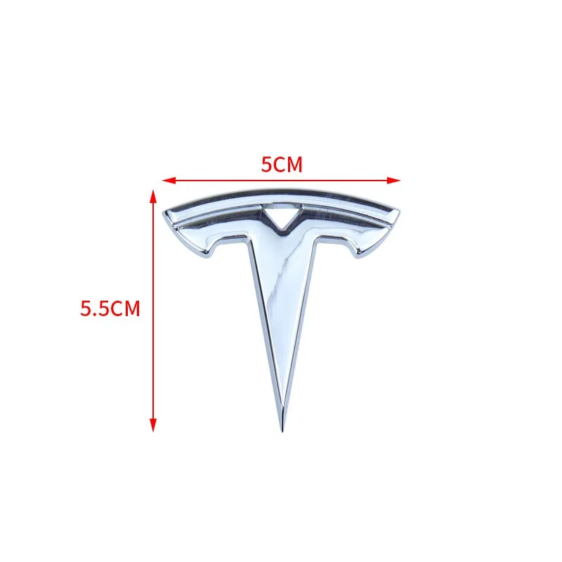 5.5x5cm Car Styling ABS Car volante Center Sticker per Tesla Model Y S X 3 Roadster Elantra Emblem Badge decalcomania accessori