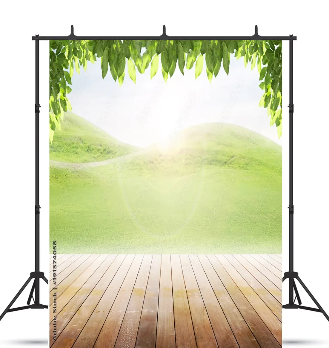 

SHUOZHIKE Art Fabric Photography Backdrops Scenery Flower Wooden Floor Photo Studio Background Props ER-06