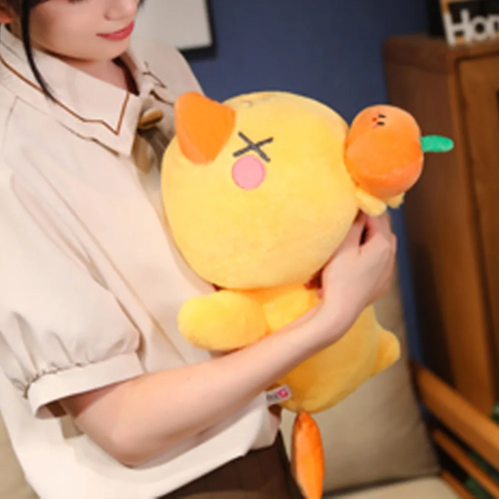 Don't Want To Work Lying Flat Duck Plush Toy Lovely Soft Lying Flat Duck Plush Keychain Kawaii PP Cotton Cartoon Duck Doll