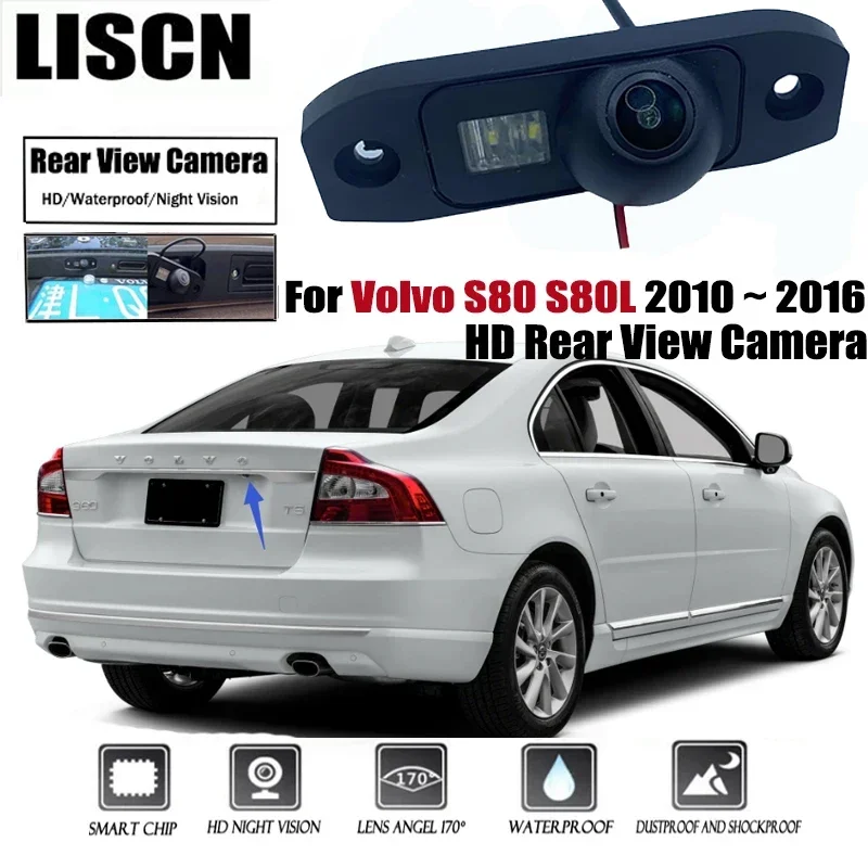 

Задняя камера HD для Volvo S80 S80L 2010 2011 2012 2013 2014 2015 2016, водонепроницаемая резервная парковочная камера ночного видения