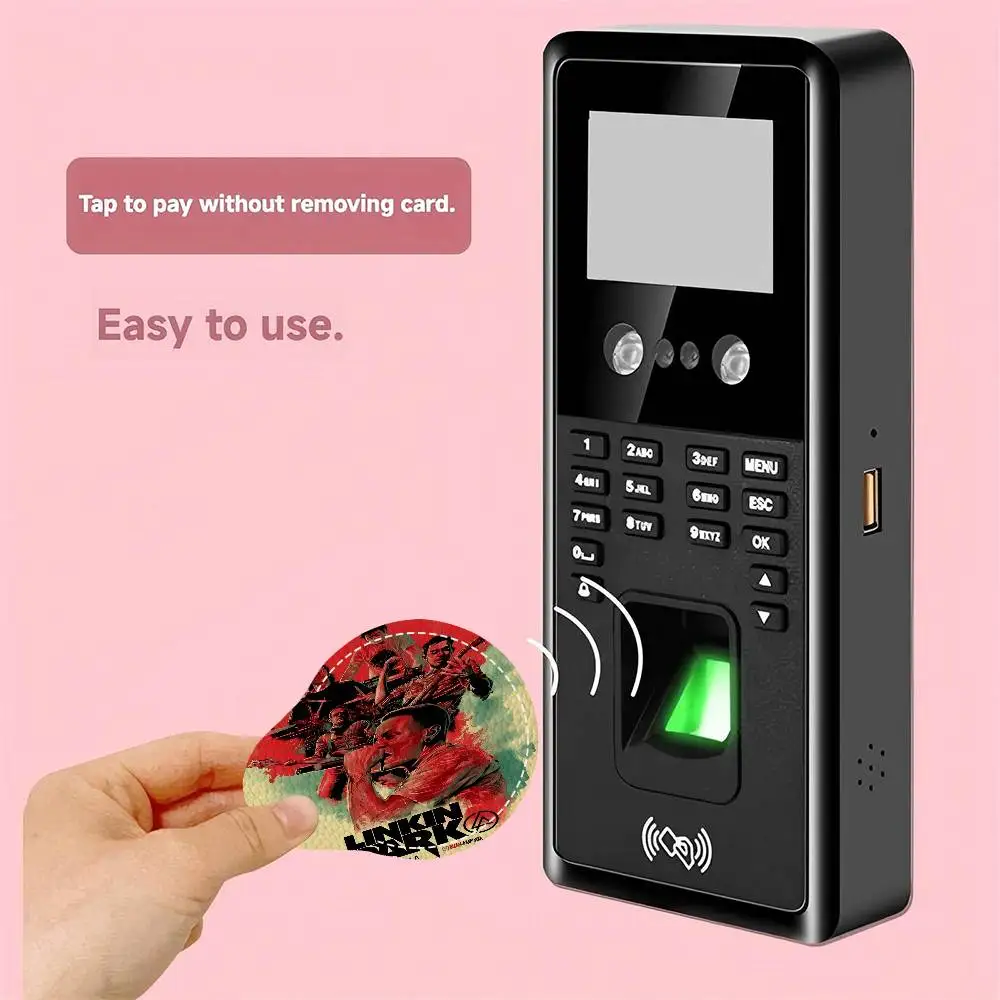 American Rock Legends-C-Chester-B-Bennington 1PCS PU Leather Keychain Protective Case Door Tags Card Bag Key Tag Ring