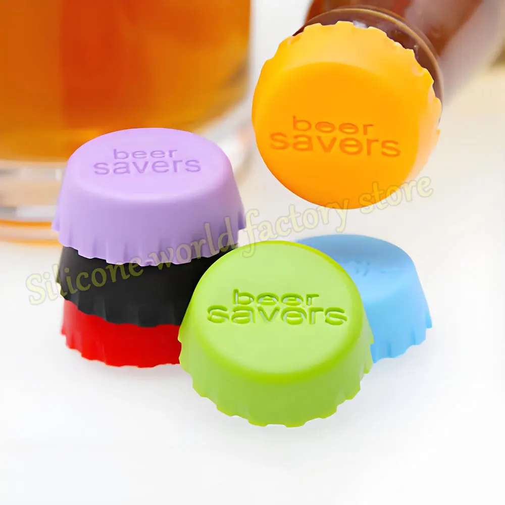 SW 12/6/3PCS Silicone Fresh-keeping Bottle Cap Soda Beer Sealed Caps Red Wine Stopper Vinegar Barware Soy Sauce Bottle Cover view 3