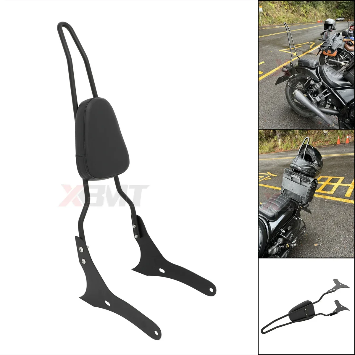 

Motorcycle Accessories Rear Backrest Sissy Bar Luggage Rack For Honda Rebel 1100 CMX1100 CM CMX 1100 2021