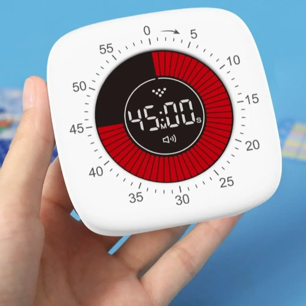 

Rechargeable Visual Timer Digital 60 Minutes Timing Silcent Timers Dual Time Clock Mechanical Countdown Timer Classroom