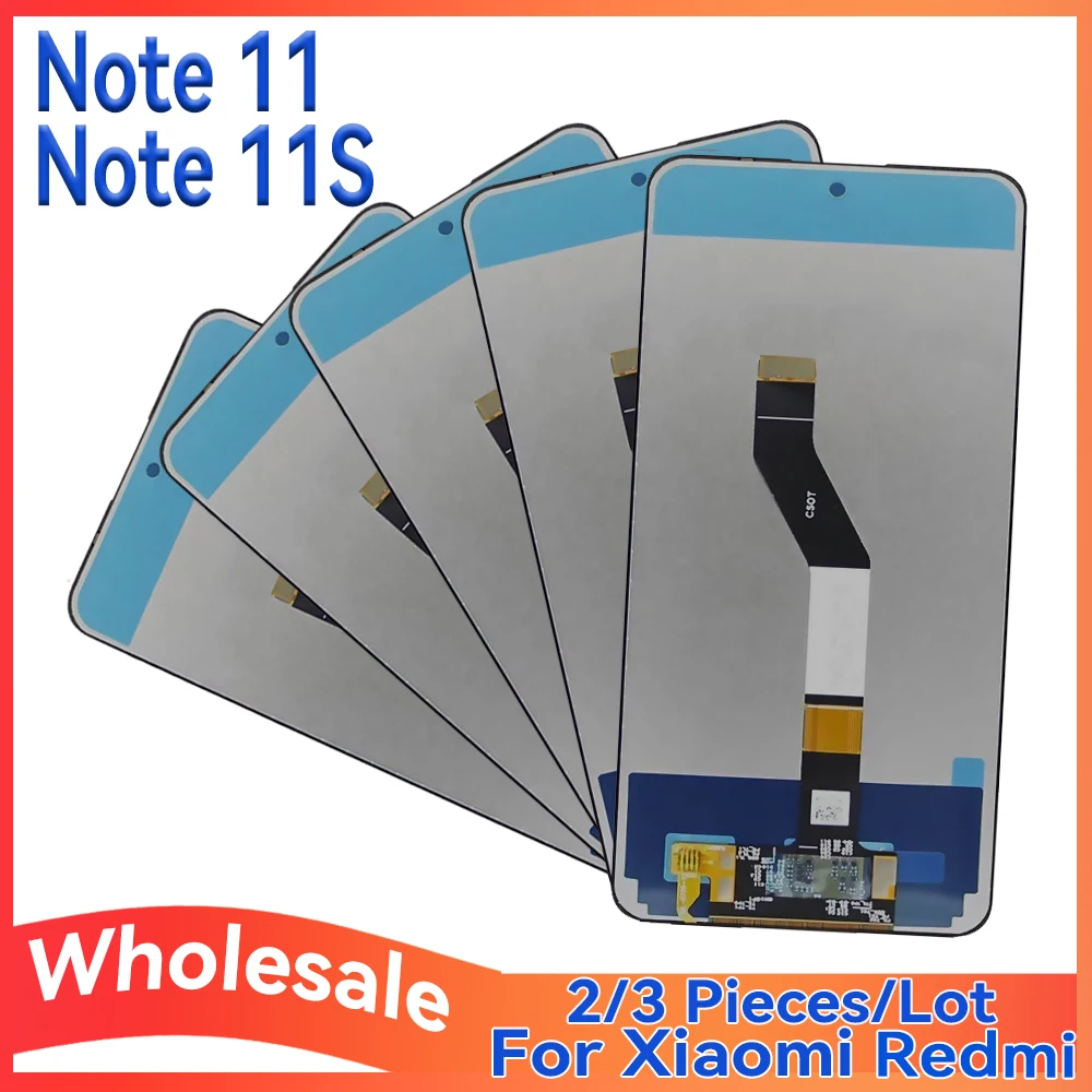 

Wholesale 2/3 Pieces Lot For Xiaomi Redmi Note 11 4G And Note 11S Screen LCD Display With Touch Assembly For Redmi Note 11 5G