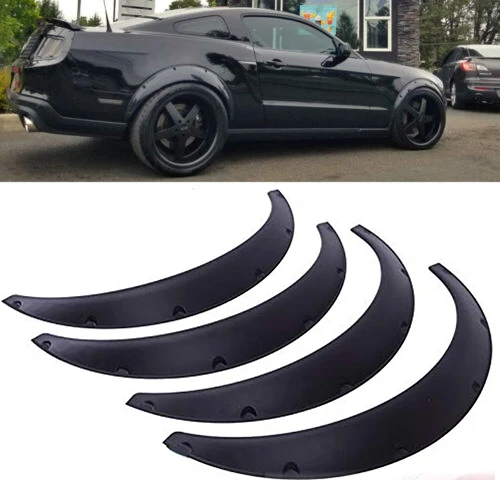 LAICY For  Mustang GT GTS 1964-2021 Car Wheel Arch Fender Flares Mudguard Mud Splash Guard Wheel Eyebrow Extra Wide Body Kit