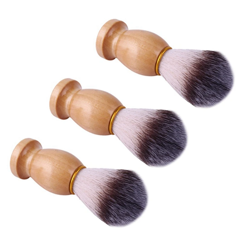 

3Piece Soft Bristle Beard Brush Men's Beard Brush Men's Facial Cleansing Beauty Shaving Brush