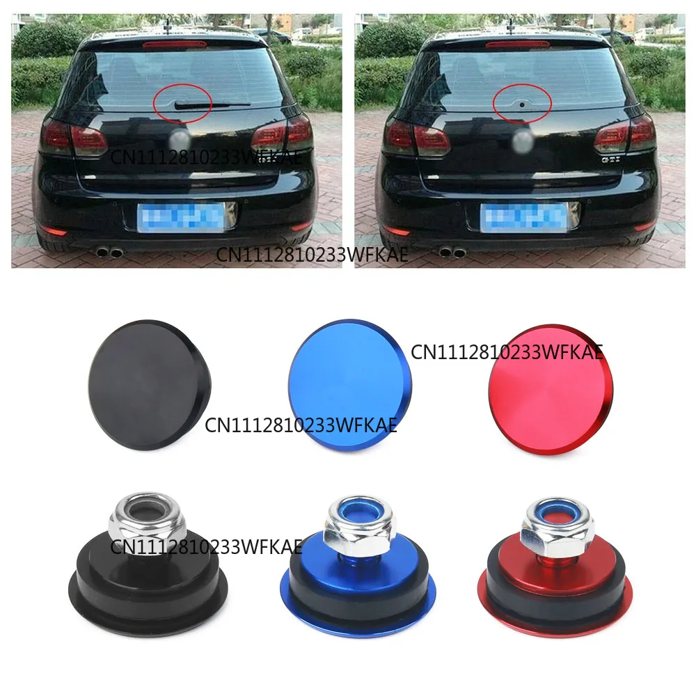 Universal Rear Wiper Delete Plug Cap For Bmw E46 3 Series Hatchback Aluminum Rear Wiper Cover Kit For Honda ​Civic Acura Integra