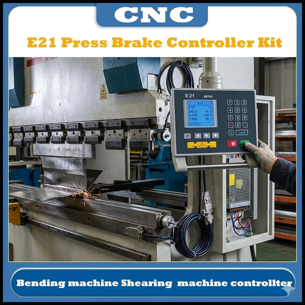 CNC Estun E21 Bending Control System Bending Machine Controller Dual Encoder DC Switching Power Supply