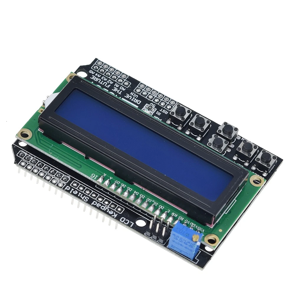 TZT LCD لوحة المفاتيح درع LCD1602 LCD 1602 وحدة عرض لاردوينو ATMEGA328 ATMEGA2560 التوت بي UNO شاشة زرقاء