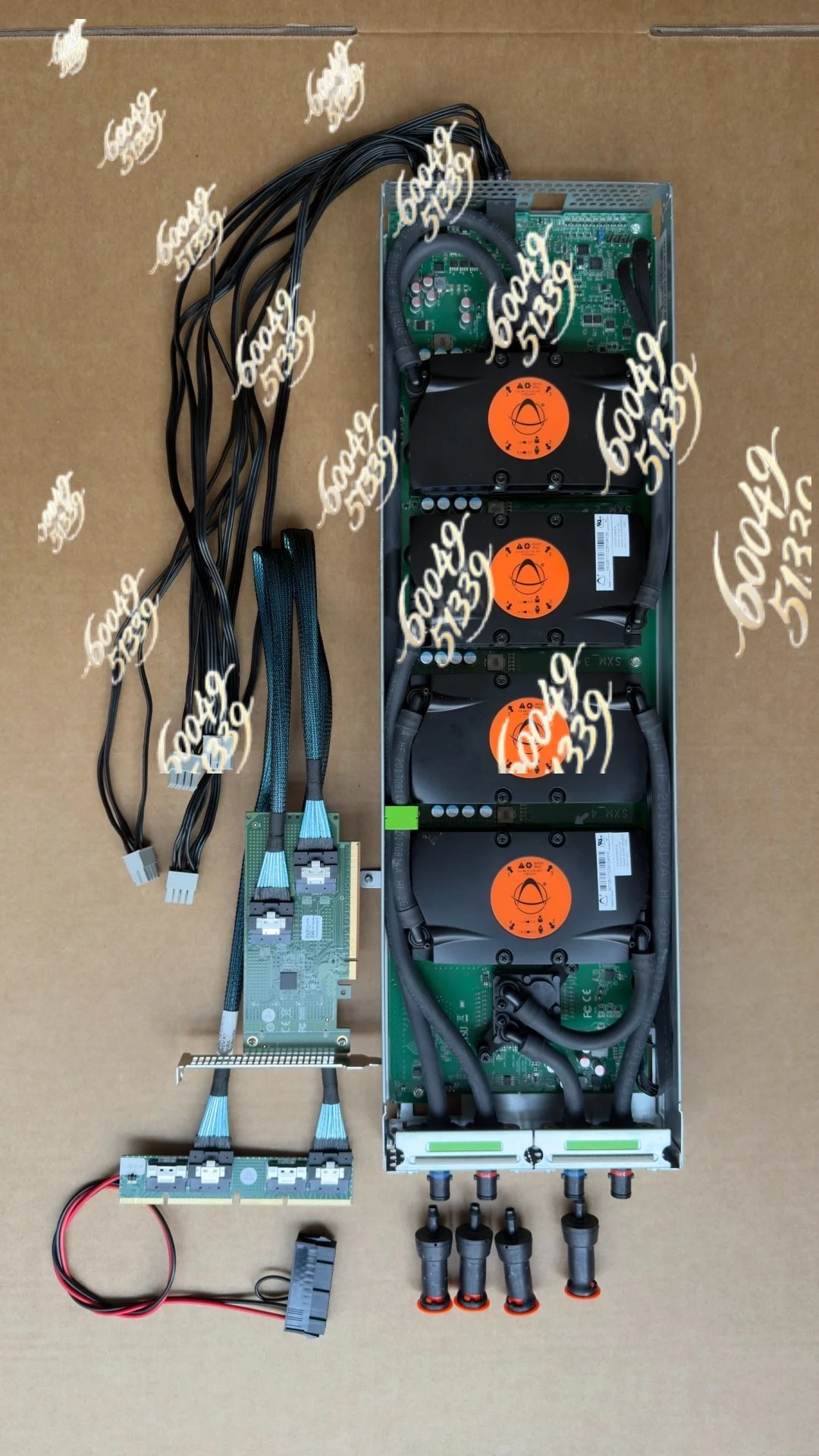 apply to Fujitsu CX400M4 V100-16G quad card+motherboard+water-cooled dispersion