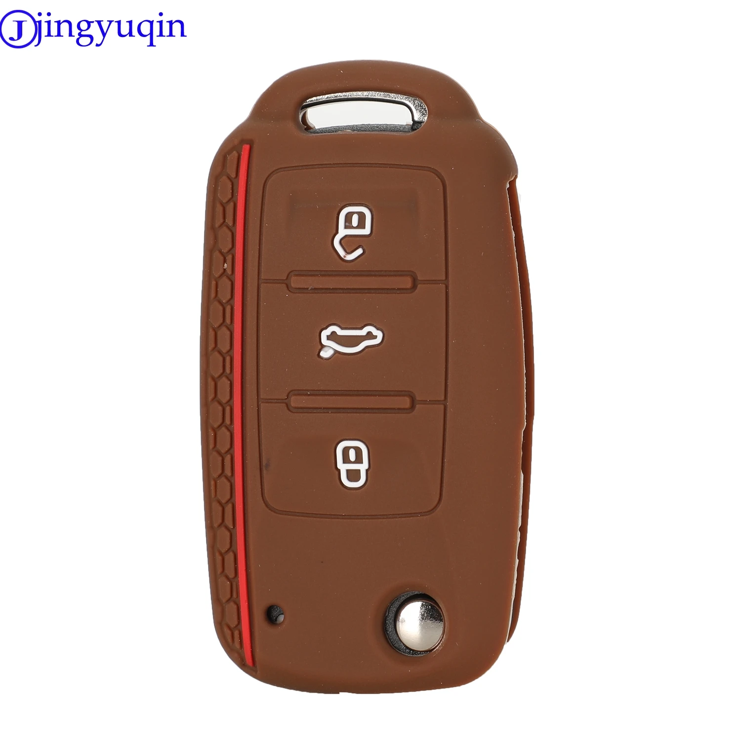 jingyuqin Silicone Keyless Remote Cover For VW Caddy Golf Jetta Polo Passat Scirocco Tiguan For Skoda Octavia Seat 3B