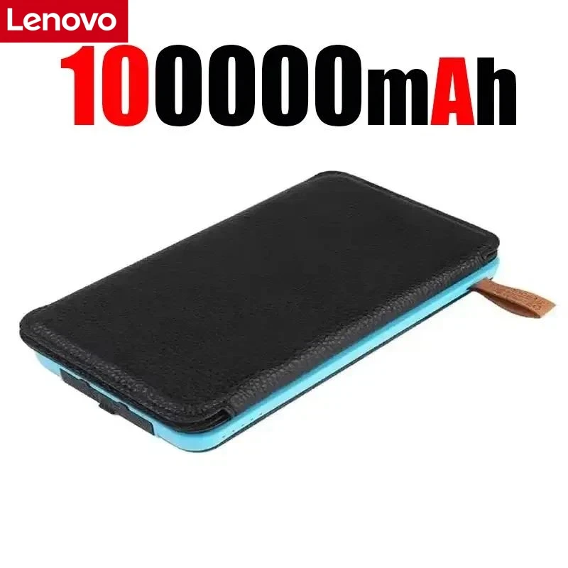 Lenovo 500000mAh Solar Powerbank 120W Grote Capaciteit Supersnel Opladen Externe Batterij met Zaklamp voor iPhone Huawei 2026