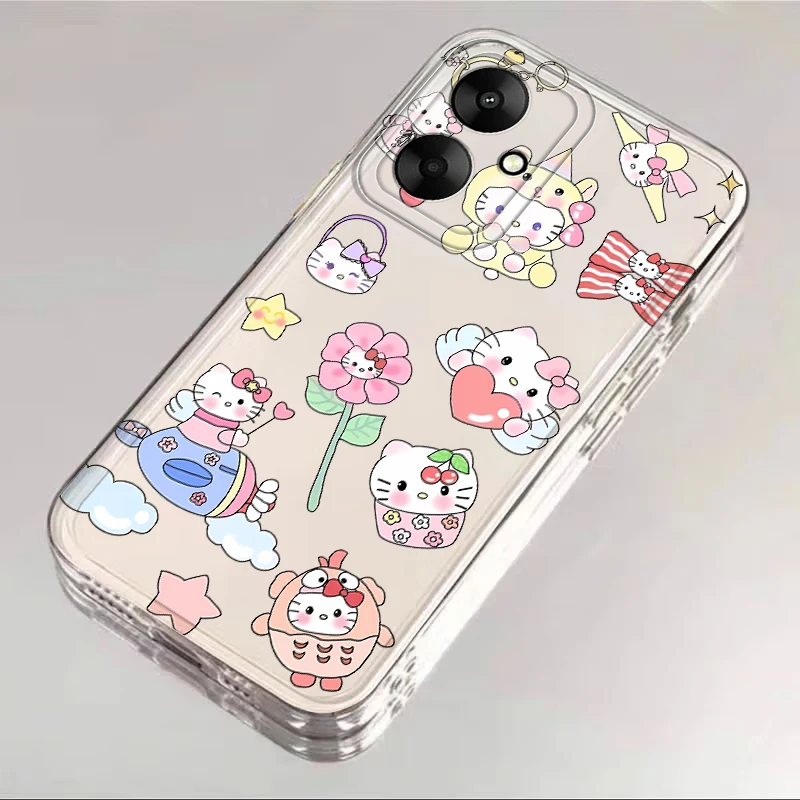 Casing Ponsel Sampul Lembut Sanrio Hello Kitty Lucu untuk Xiaomi Redmi Note 10Lite 12S 11 14 13 12 Pro Plus 10S 10Pro 9 11S 8