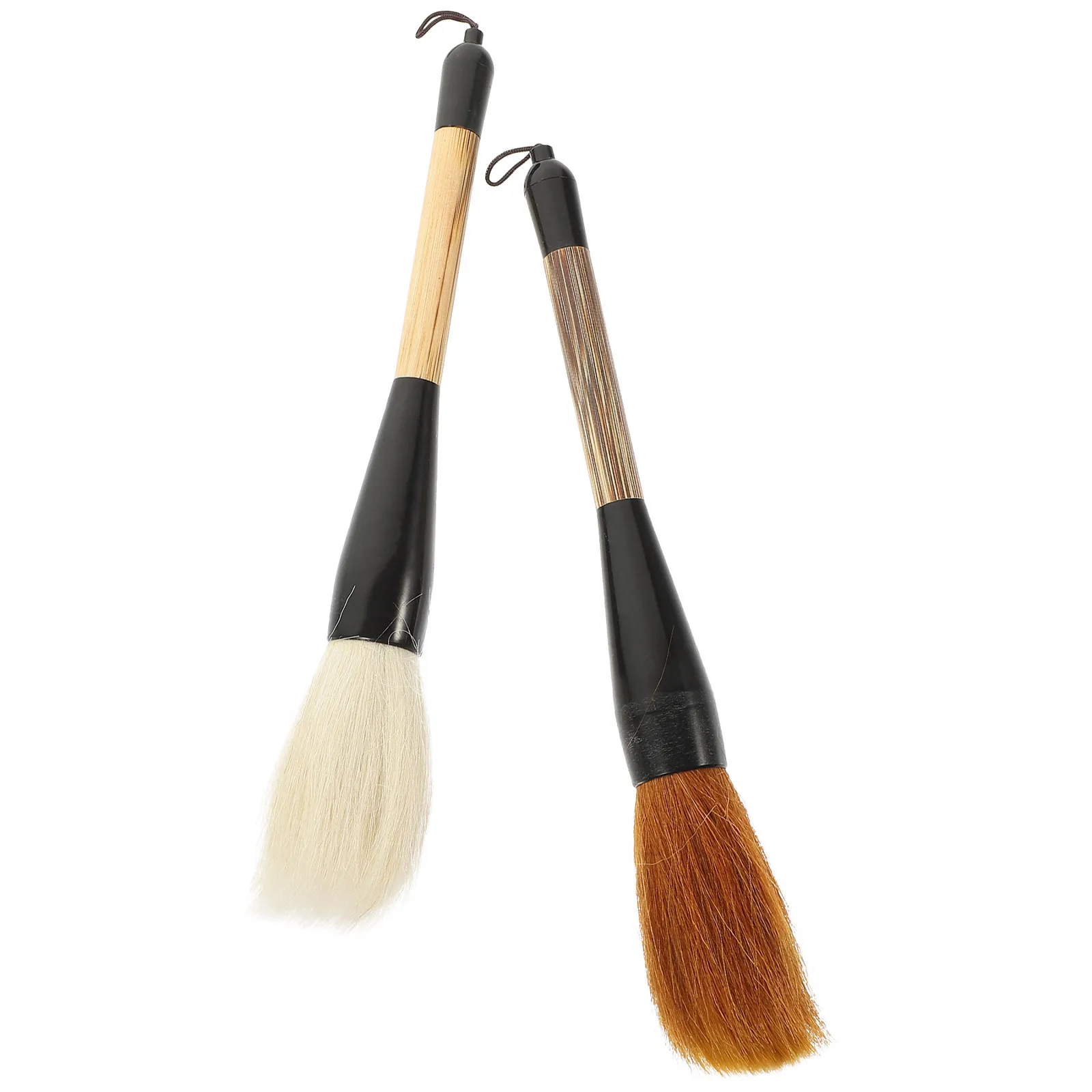 2Pcs Chinese Calligraphy Brush Pens Hanging Large Calligraphy Painting Brushes Portable Lightweight Traditional Couplets Writing