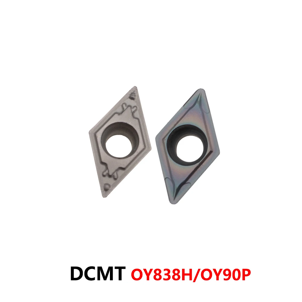 OYYU DCMT11T304 DCMT11T308 CNC Indexable Carbide Inserts 10pcs Steel Metal Process Internal External Turning Profiling Part Item