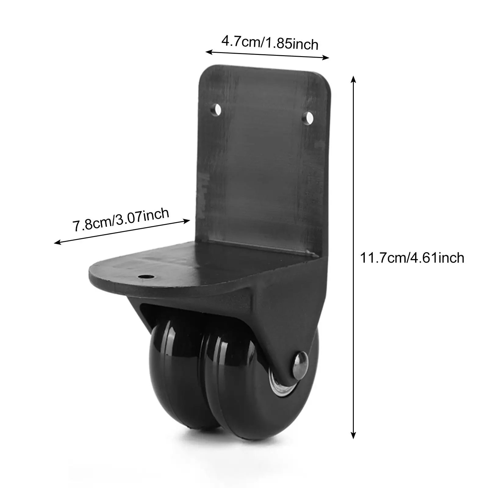 2 قطعة عالمية متينة صف مزدوج أسطواني تحمل لتقوم بها بنفسك حقيبة اتجاهية عجلات استبدال الملحقات للسفر في الهواء الطلق