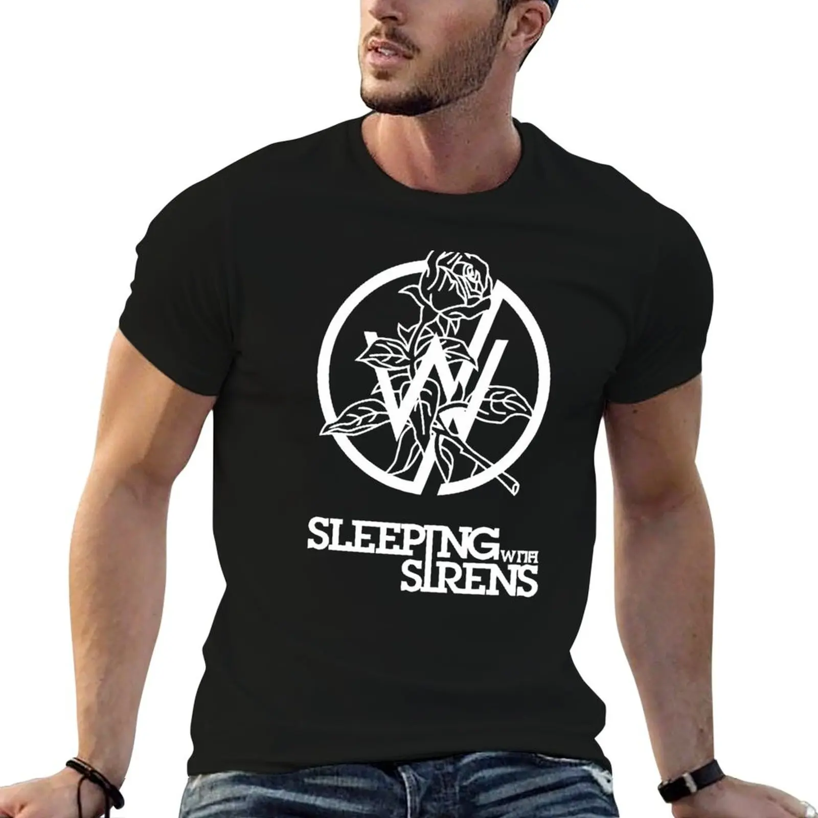 Sleeping With Sirens T-Shirt Big and Tall Gym T-Shirt