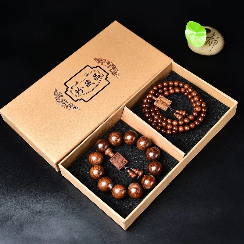 UMQ S. Lee Sandalwood Prayer Beads 2.0 Bracelet Couple 108 Pcs Beads Hand Toy Hand Jewelry