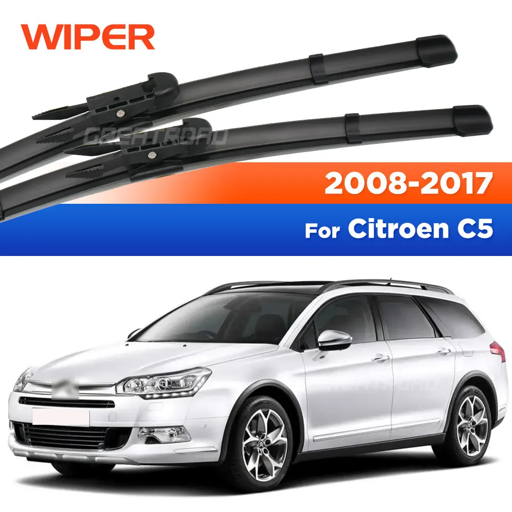 

For Citroen C5 2008-2017 2009 2010 2011 2012 2013 2014 2015 Wiper Front Wiper Blades Windshield Windscreen Window Brush 28"+22"