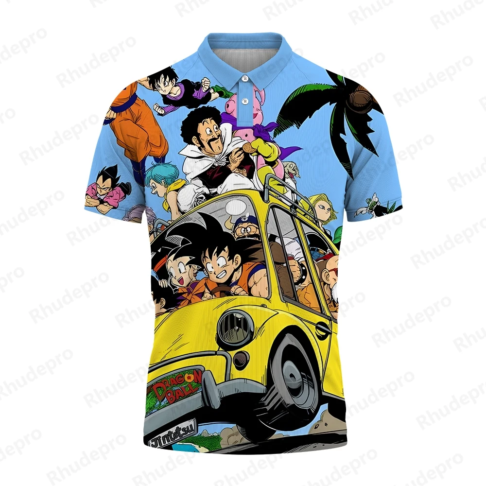 Polo da uomo Anime giapponese Y2k Super Saiya top regalo di moda Vegeta abbigliamento Trend Goku 5XL abbigliamento per bambini Anime nuovo