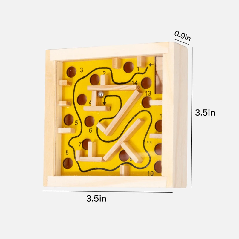 Kids Balance Rolling Ball Maze Board Montessori Sensory Toys Labyrinth Logical Thinking Challenge Game Educational Creative Toys - view 6