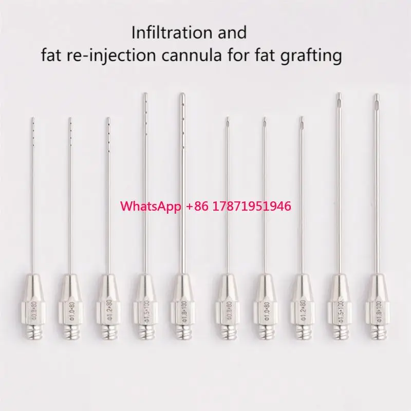 Fat Collection Transfer Fat Grafting Luer Lock Blunt Syringe  Cannula