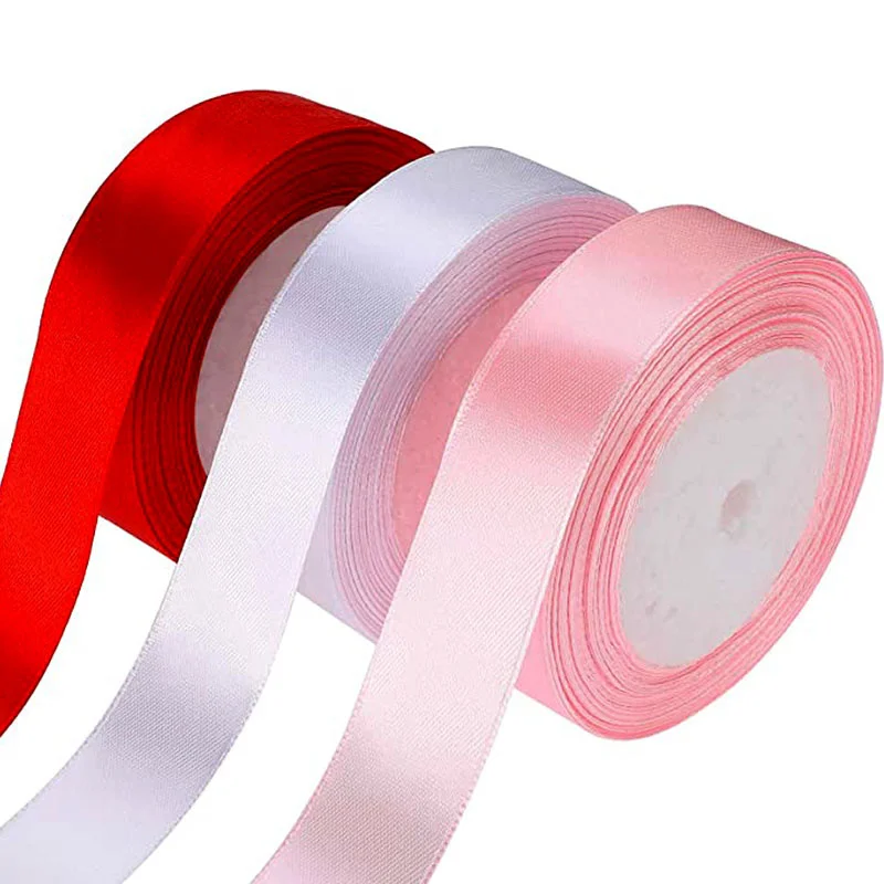 22Meter 6mm 10mm 15mm 20mm 25mm 40mm 50mm Satin Ribbon Wedding DIY Bows Crafts Printed Ribbons Gift Sewing Clothing Lint Decor