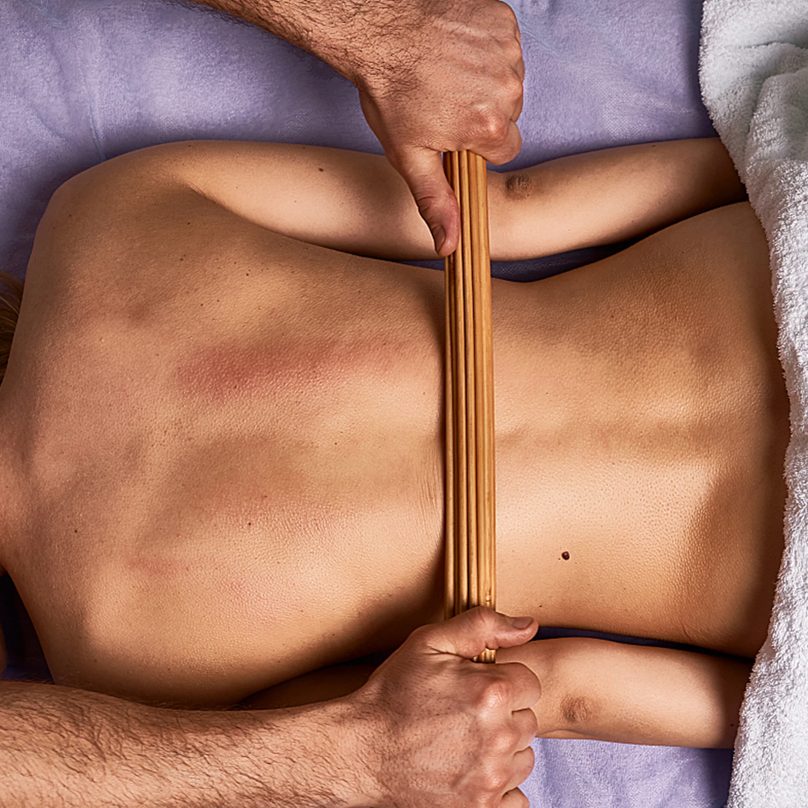 

Body Massager Bamboo Stick Back Cracking Device Meridian Workout Hand Tool Travel